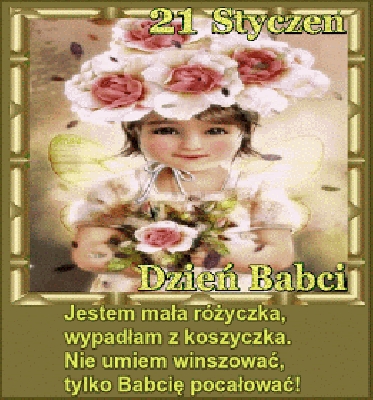 Malutka dziewczynka różyczka z bukietem dla babci